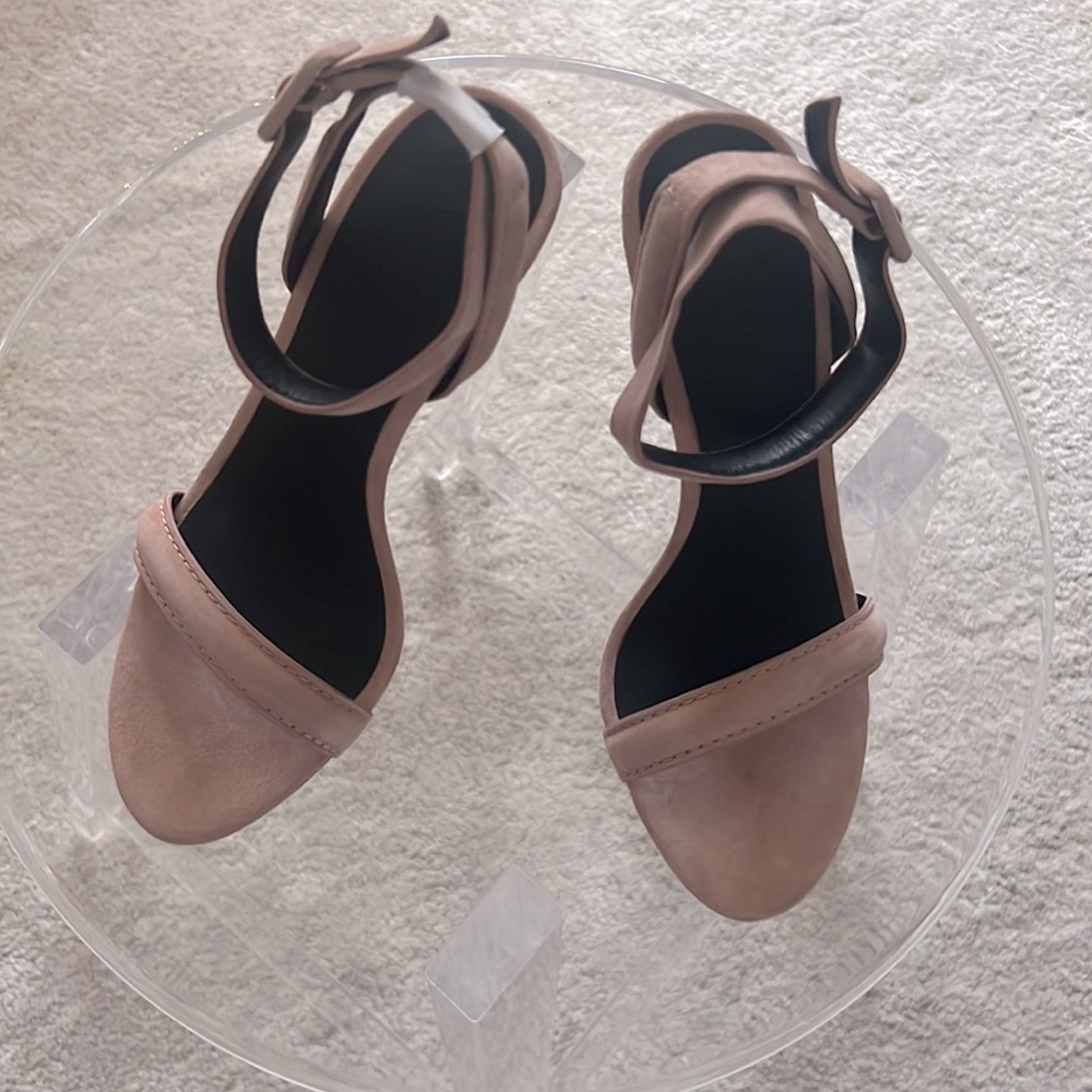 Alexander Wang Antonia Blush Suede Sandals